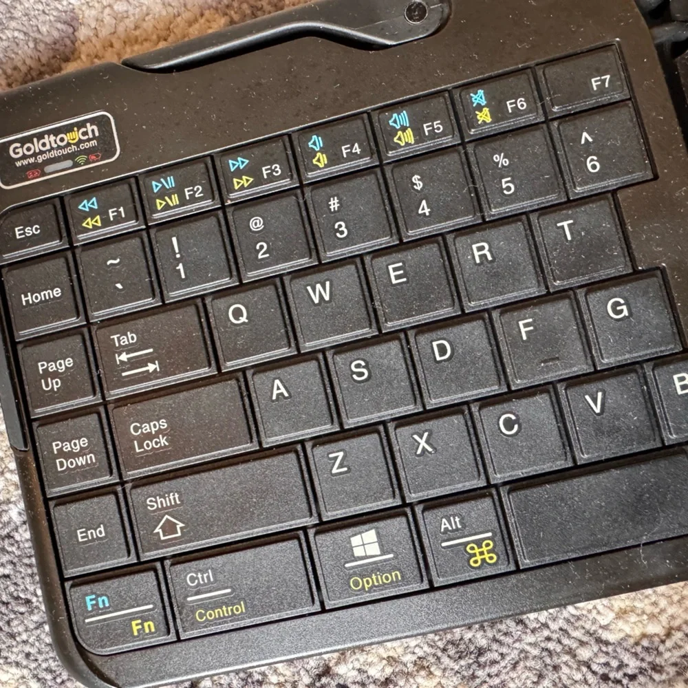 Goldtouch Portable Black Foldable and Adjustable Keyboard